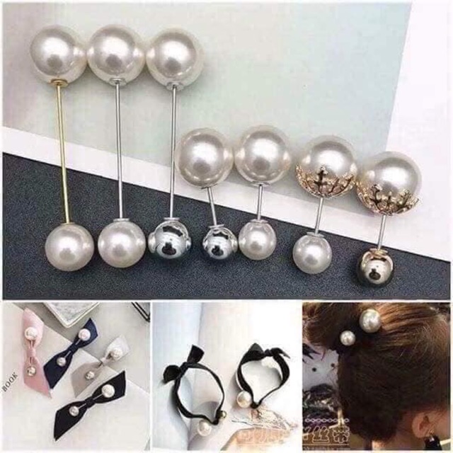 Set cài áo ngọc trai bảy món sang chảnh xinh xắn lại tiện dụng trợ thủ đắc lực của chị em. Cài áo, khăn, phụ kiện ❤️❤️❤️