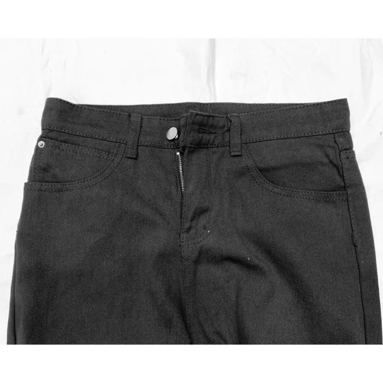 [Tiền Nào Của Đấy]Quần Jean Baggy Cut Gấu Đen Trơn Nam Ống Rộng  Hàn Quốc Hot Trend 2020-B01 | BigBuy360 - bigbuy360.vn