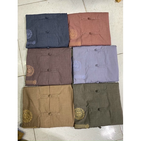 Đồ Lam Đi Chùa # Lãnh Tụ Thêu 3Túi # Nam # Đồ Bộ Nam # Quần Áo Nam