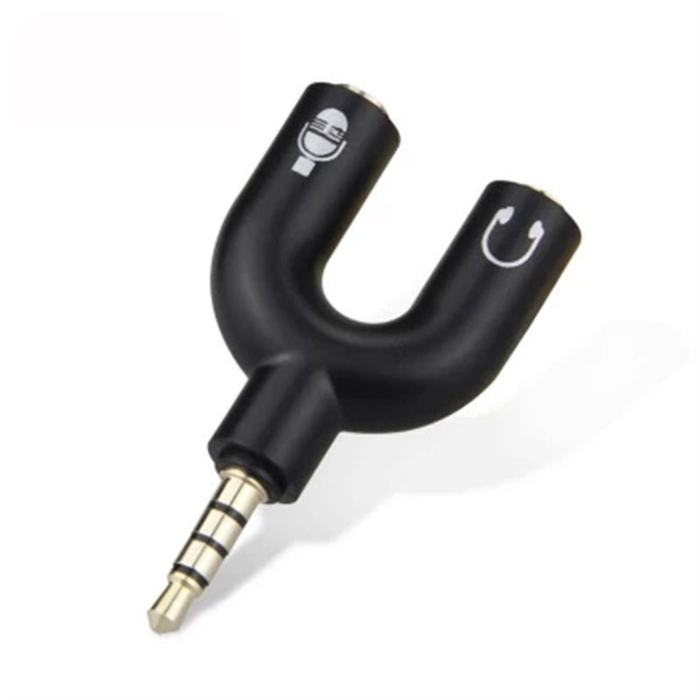 Thiết bị chia âm thanh tai nghe 3.5mm và mic hình chữ U nhiều màu sắc cho Ps4