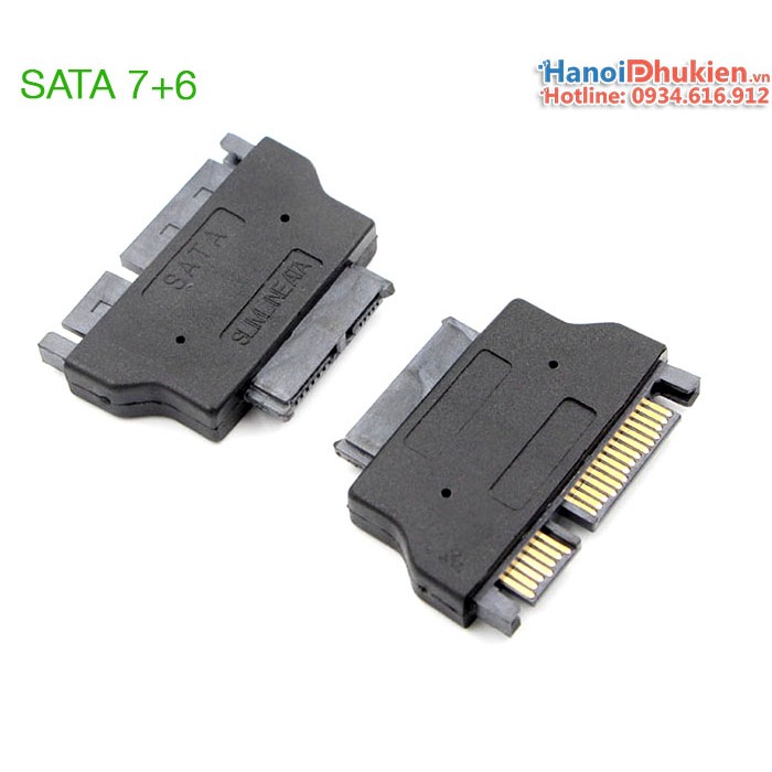 Đầu chuyển đổi SATA sang Slim SATA 7+6 (chân nhỏ) CD/DVD Laptop