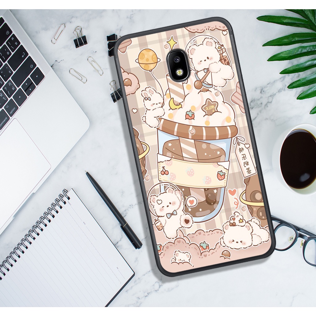 Ốp Lưng Samsung J3 PRo - J5 PRO - J7 PRO - J7 PLUS, In Hình Gấu Cute, màu sắc bắt mắt.