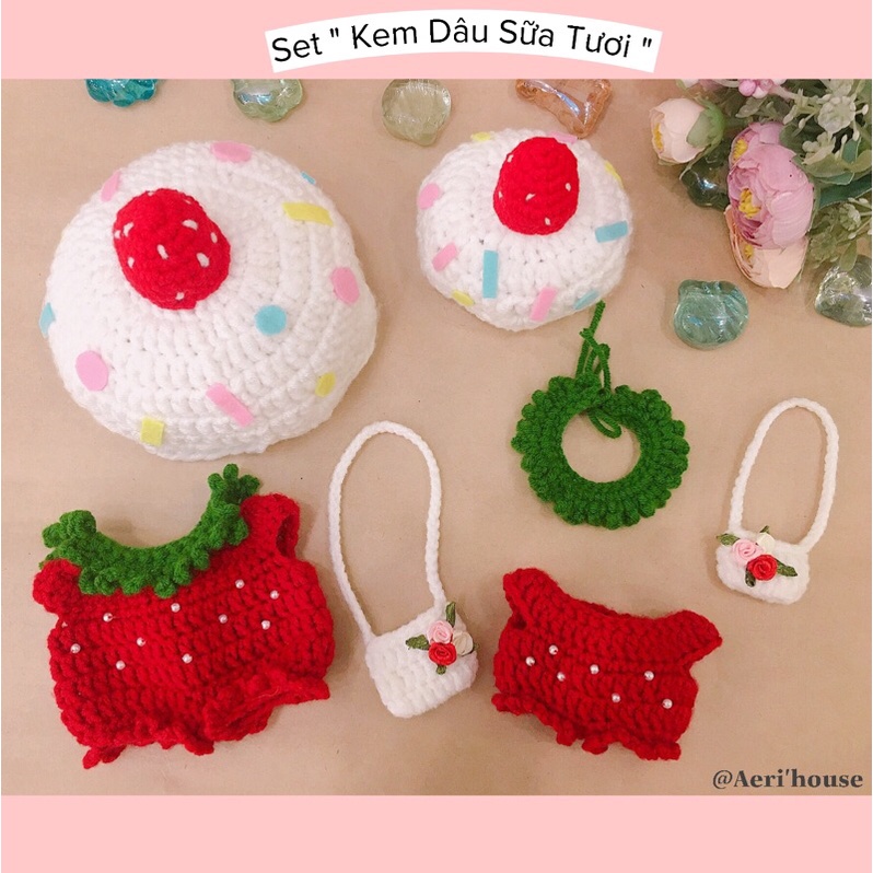 Set “ Kem dâu sữa tươi “