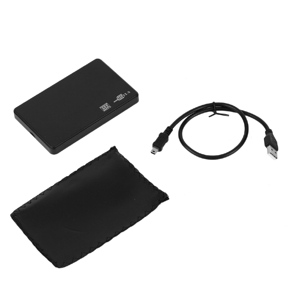 E 2.5 Inch USB 2.0 Hard Drive Disk SATA External Enclosure HDD Hard Drive Box