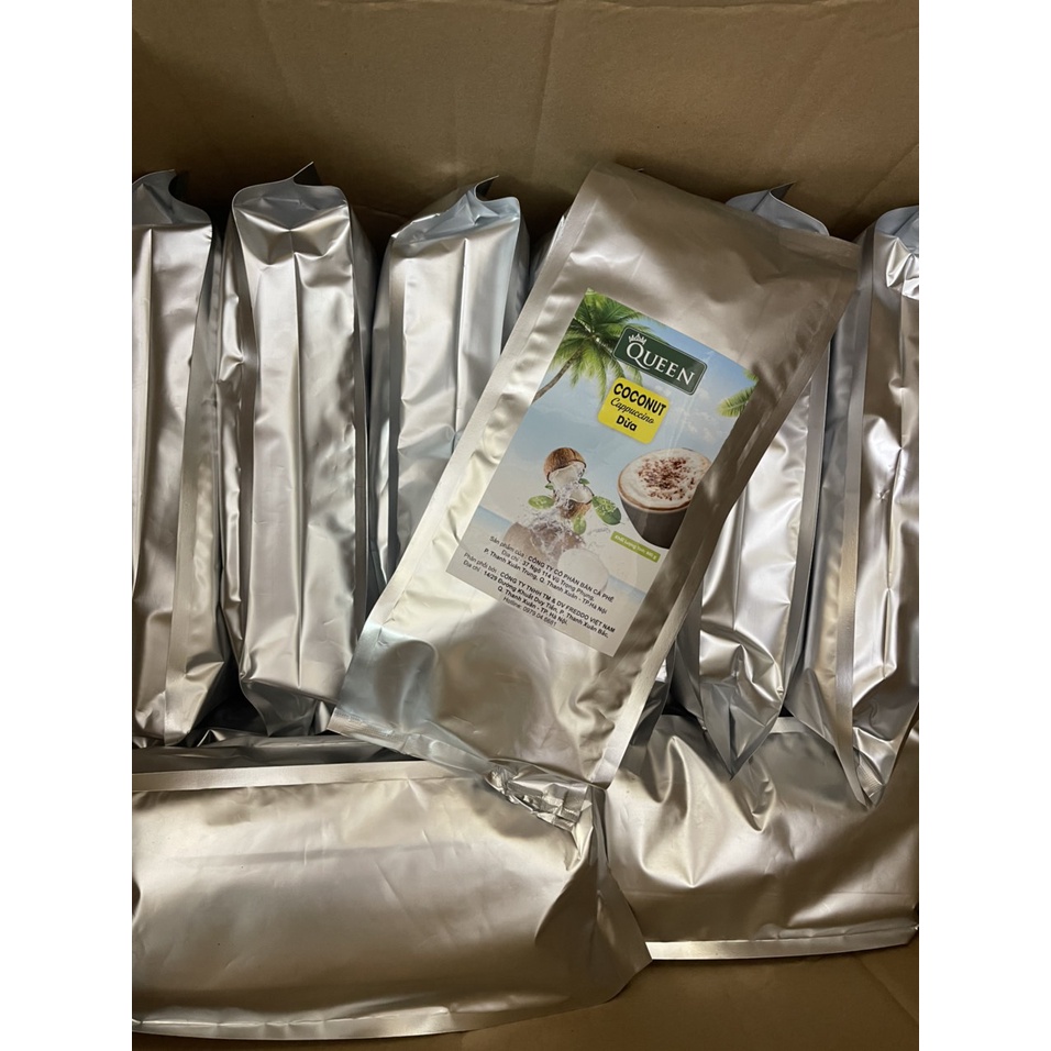 Bột Dừa gói 800g ( 40 tép/ gói) - Bột Coconut Capuchino -  Pha Trà Sữa Dừa Cực Ngon