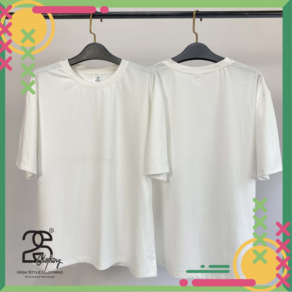 [19K - Flash Sale ] Áo Thun Trơn Màu Trắng Oversize Không Cổ 2S Clothing | BigBuy360 - bigbuy360.vn