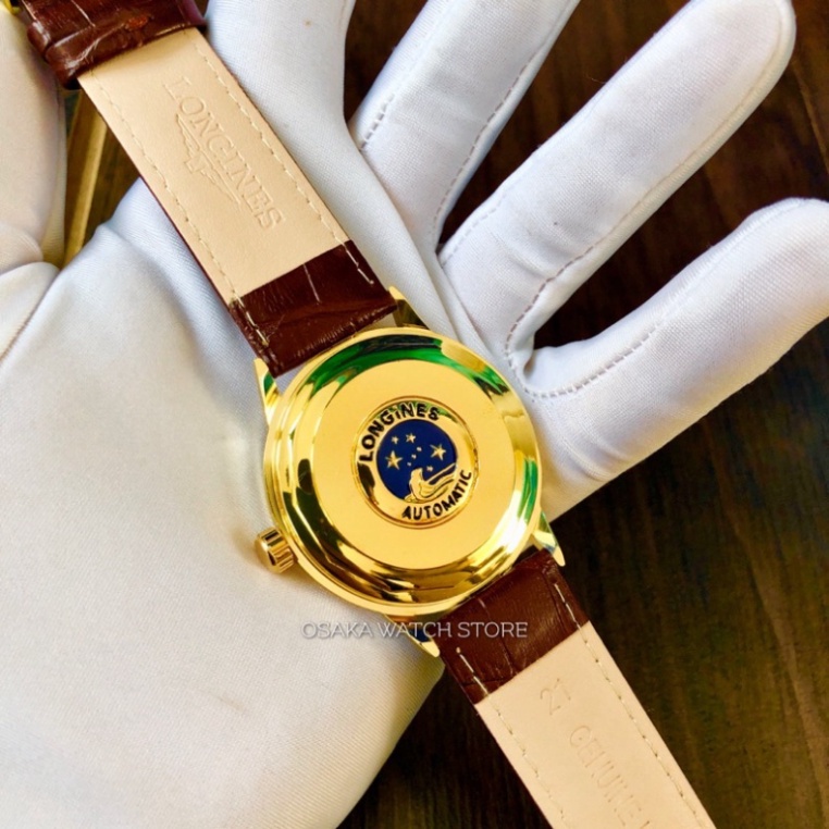 Đồng Hồ Nam LONGINES Cổ Điển 38mm Dây Da Máy AutoQuarzt Mới .