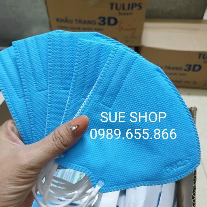 Khẩu trang 3D Tulips PM2.5 công nghệ Nhật Bản (gói 5 cái)