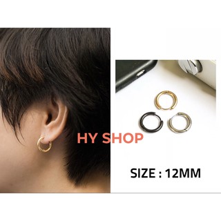 khuyên tai titan hoop trơn basic cá tính UNISEX BTS thép y tế siêu bần không dị ứng không gỉ