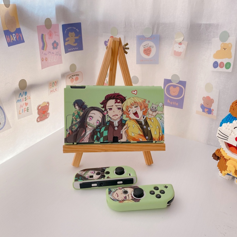 Ốp Bảo Vệ Máy Chơi Game Nintendo Switch OLED NS Họa Tiết Hoa Graffiti Dễ Thương