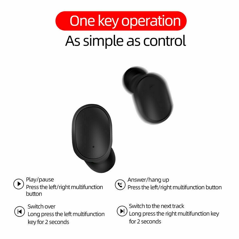 Tai Nghe Bluetooth 5.0 Không Dây TWS E6S Giảm Tiếng Ồn Chống Thấm Nước Có Micro Dành Cho Điện Thoại Thông Minh
