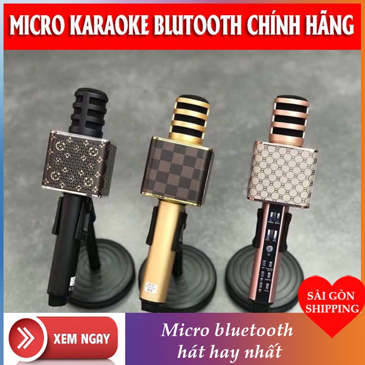 [LOẠI CAO CẤP] Micro Karaoke SD18 Không Dây Kết Nối Bluetooth Hát Siêu Hay 2906linh