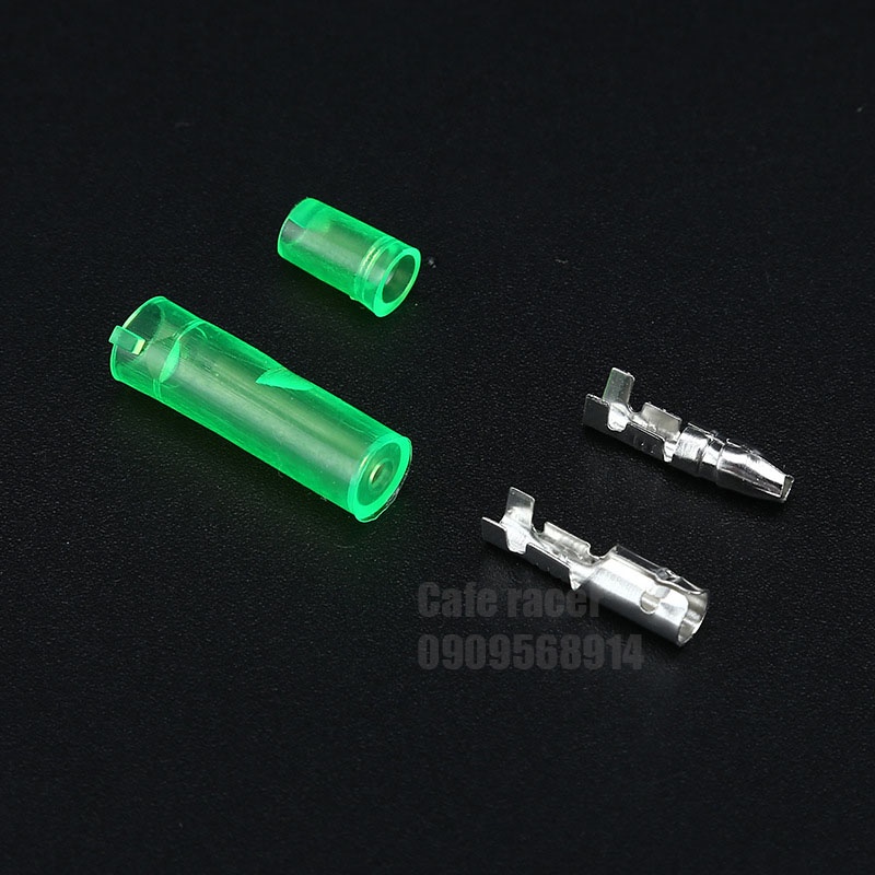 Cót nối 4mm bọc silicon xanh lá