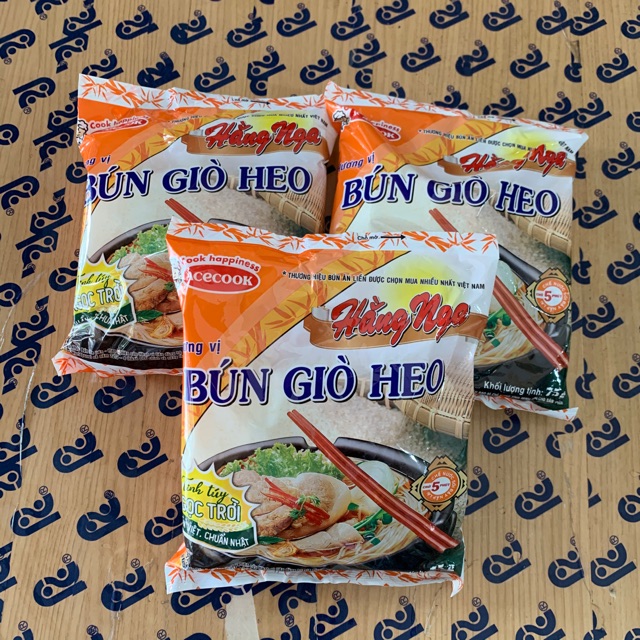 Bún giò heo Hằng Nga 75g combo 10 gói