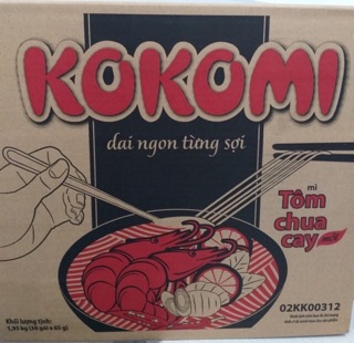 Mì tôm chua cay Kokomi (thùng 30 gói)