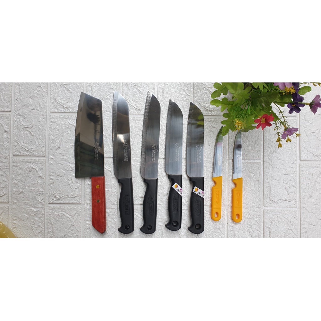 Dao thái bản to, inox dày dặn cán gỗ Kt: 30x6cm (ảnh thật)