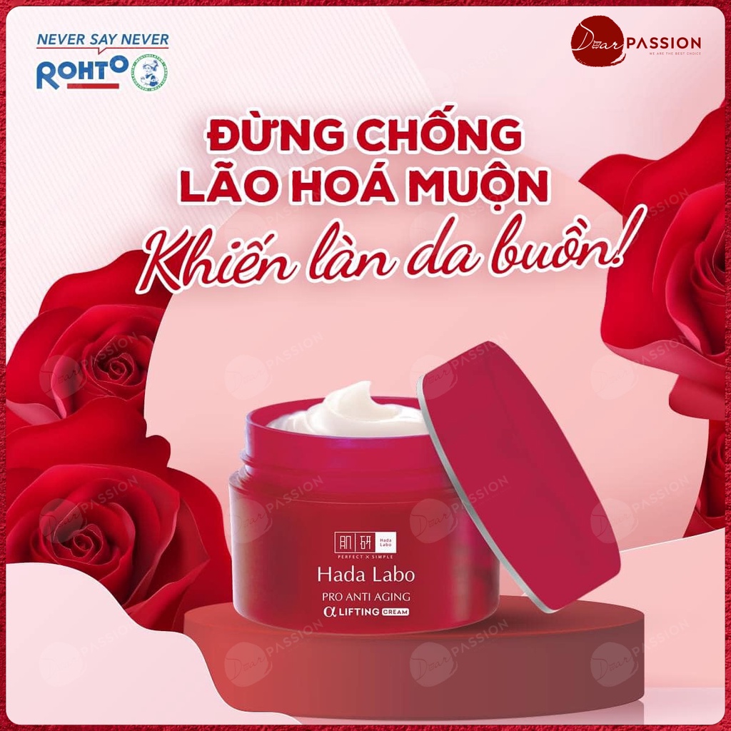 Kem Dưỡng Hada Labo Màu Đỏ Chuyên Biệt Chống Lão Hóa - HadaLabo Pro Anti Aging α Lifting Cream 50g