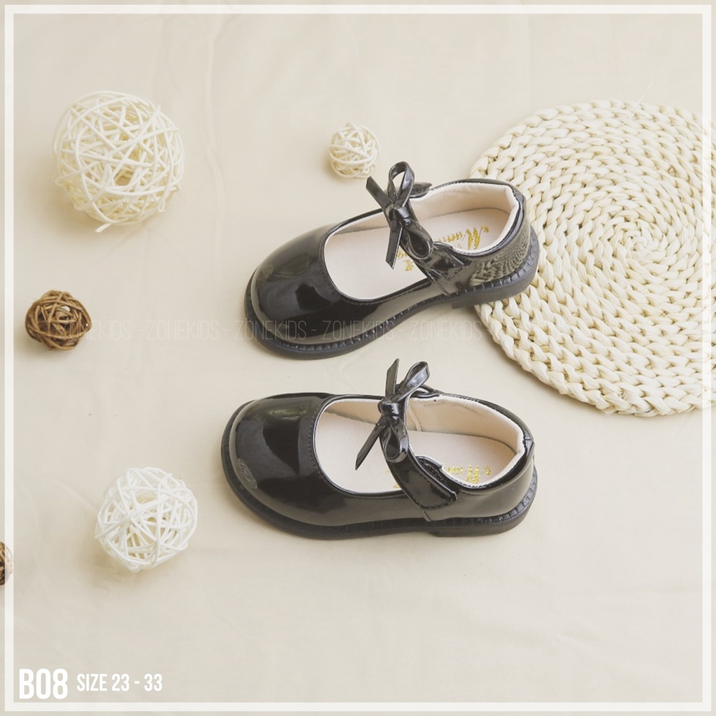 Giày búp bê da bóng cho bé gái Zonekids - B08