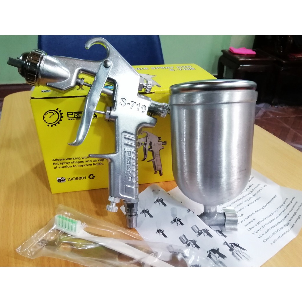 Súng phun sơn F710 Protek CHÍNH HÃNG SƠN XE MÁY, Ô TÔ, ĐỒ GỖ, ĐỒ MỸ NGHỆ, NỘI THẤT