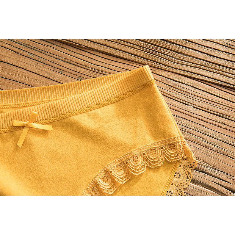 Quần Lót Nữ Cotton Viền Ren tôn dáng thoáng mát xuất Nhật mẫu 1007 | BigBuy360 - bigbuy360.vn