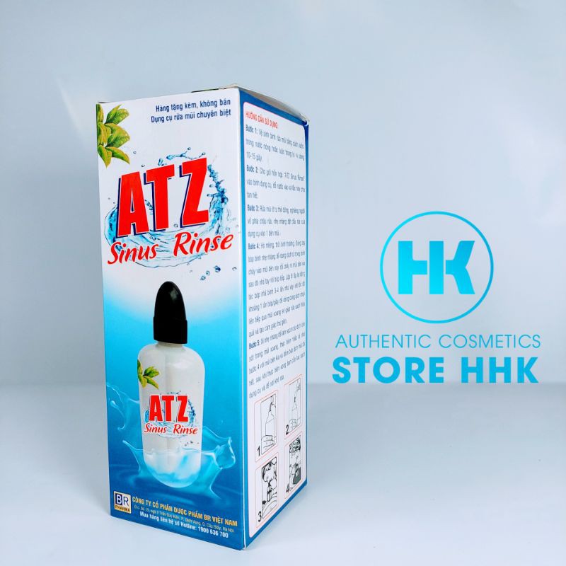 Bộ bình rửa  Xoang mũi 300ml và hộp muối 25 gói