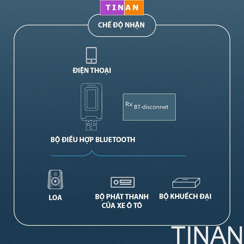 USB Bluetooth, Bộ Điều Hợp Bluetooth 2 Trong 1, Màn Hình LCD BT10, Phát Và Nhận