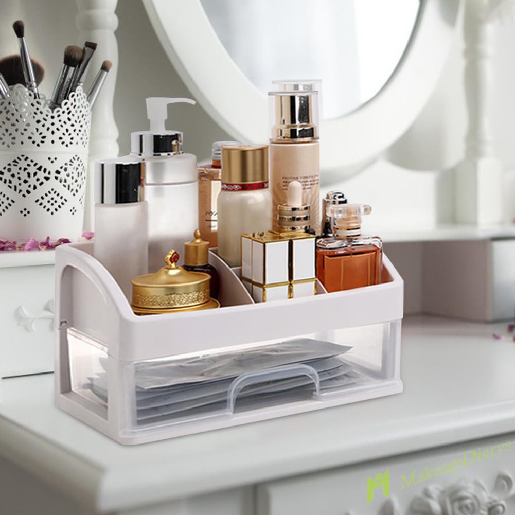 【New Arrival】Makeup Organizer Drawer Cosmetics Storage Box Jewelry Container Brush Case