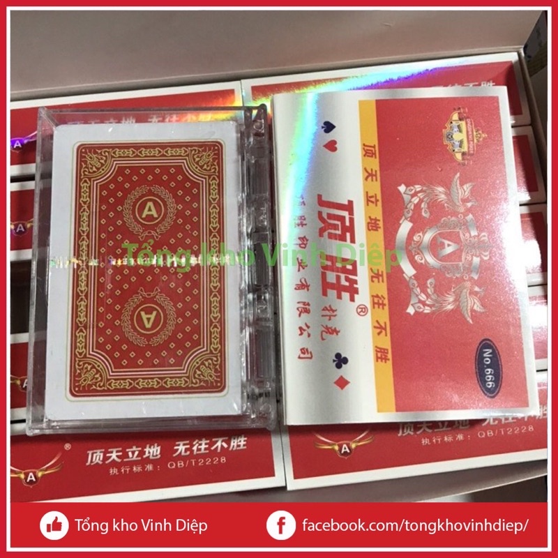 Bộ tú lơ khơ, bộ bài hộp nhựa