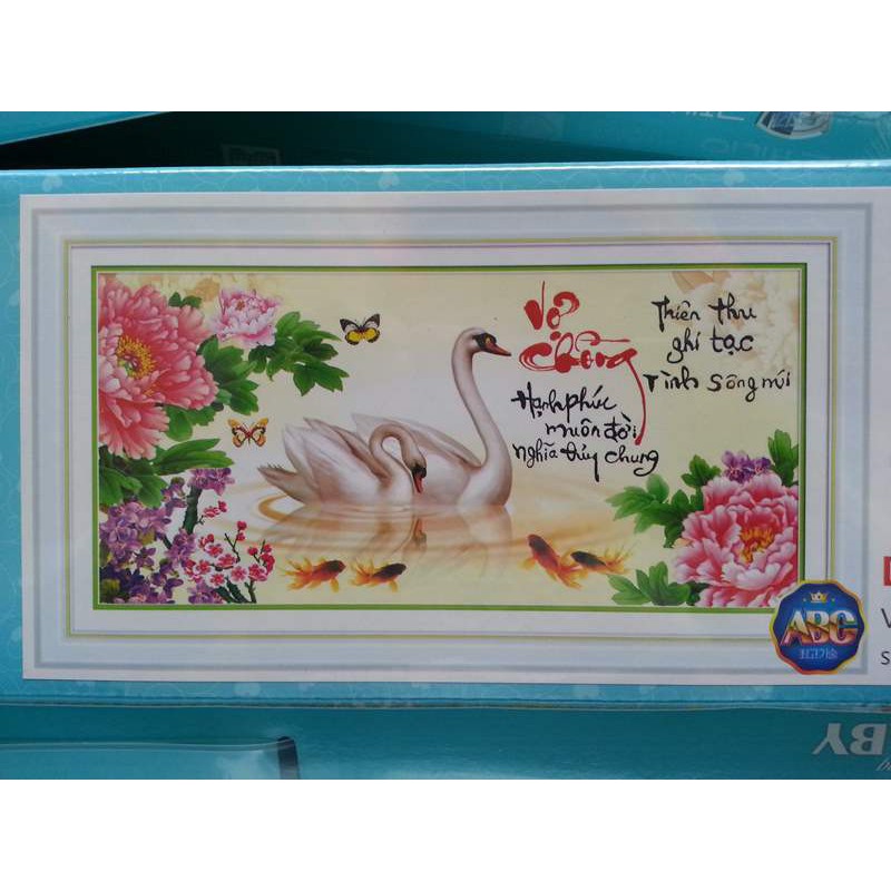 Tranh đính đá vợ chồng DF226 - CHƯA ĐÍNH