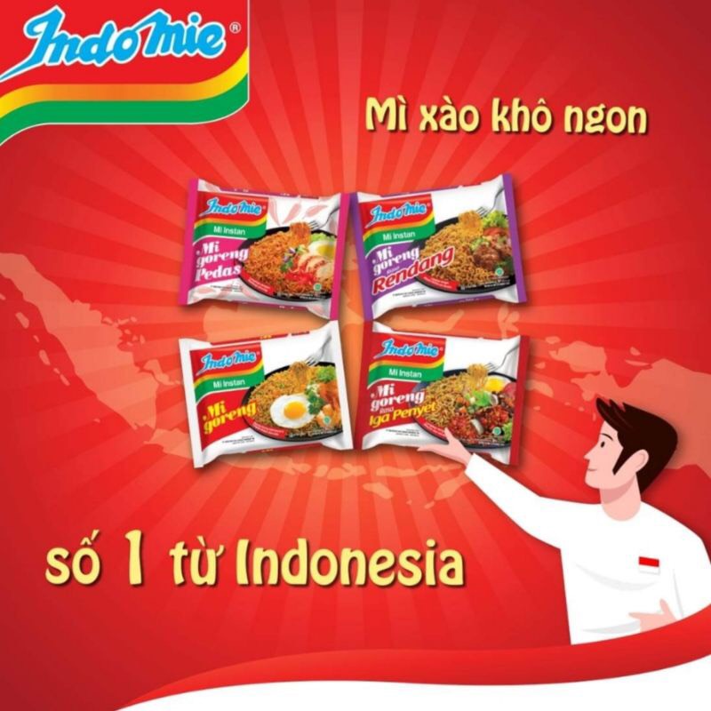 [Mã GROXUAN1 giảm 8% đơn 150K] [ Siêu Hot ] Mỳ Indomie Thùng 40 Gói Chọn Vị Theo Yêu Cầu ( Mì Trộn, Mì xào) | BigBuy360 - bigbuy360.vn