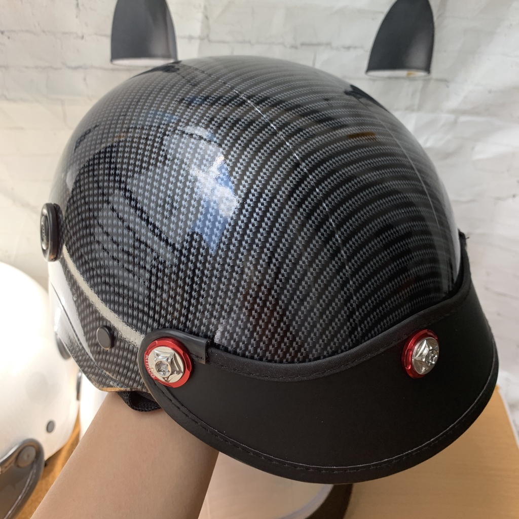 Mũ bảo hiểm nhúng cacbon có lỗ thông gió rẻ đẹp hàng chất lượng kiểu mẫu đẹp  Cao Cấpấp