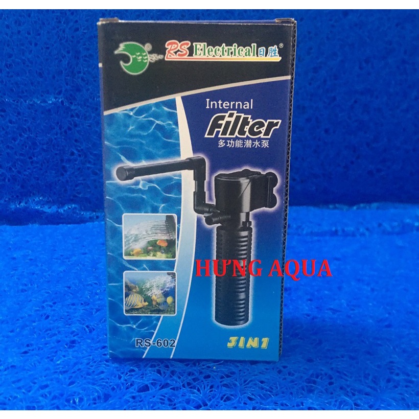 Máy lọc nước bể cá, máy lọc bể cá, lọc ống RS 602/ 603/ 605 đa năng 3 trong 1