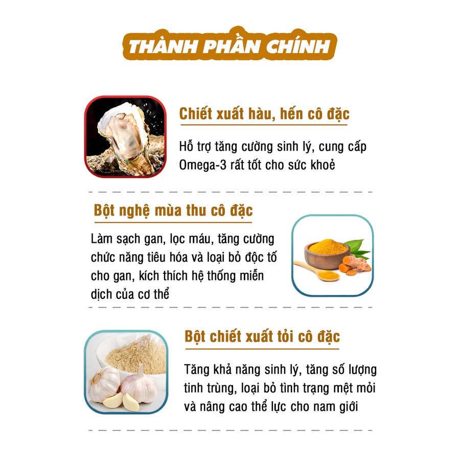 Viên uống tinh chất hàu tươi tỏi nghệ Orihiro (180 viên)
