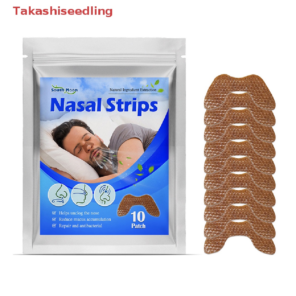 Bộ 10 Miếng Dán Mũi Chống Ngáy Thoáng Khí Tốt Cho Da