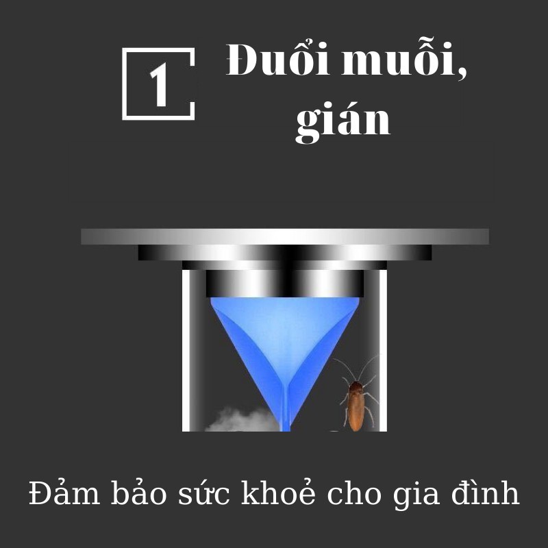 Nắp Đậy Ống Cống, Nắp Cống Silicon Ngăn Mùi Hôi Nhà Vệ Sinh, Cống Nước Hiệu Quả LEON OFFICIAL