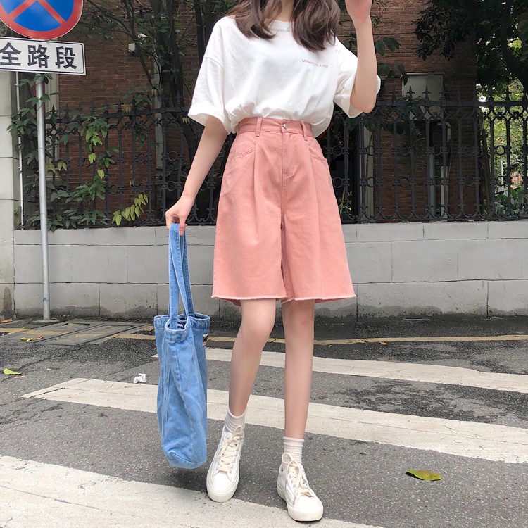[SẴN] Quần shorts jean nữ Ulzzang Quảng Châu QLJ12