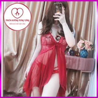 Váy ngủ 2 dây sexy Đầm ngủ 2 dây sexy voan ren cao cấp