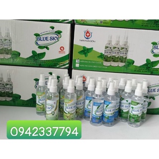 Chai xịt diệt khuẩn 100ml Blue Sky đủ mùi