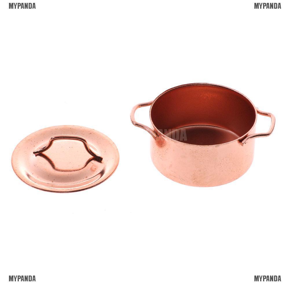 Nồi nấu ăn mini tỉ lệ 1/12 dành cho trang trí nhà búp bê