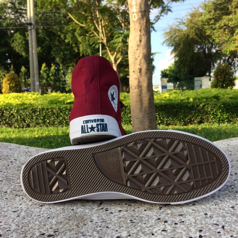 Giày All Star Ck II Nữ Đỏ Đô Cổ Cao