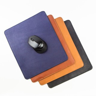 Bàn di chuột, miếng lót chuột bằng da bò thật kích thước 24 x 27 cm