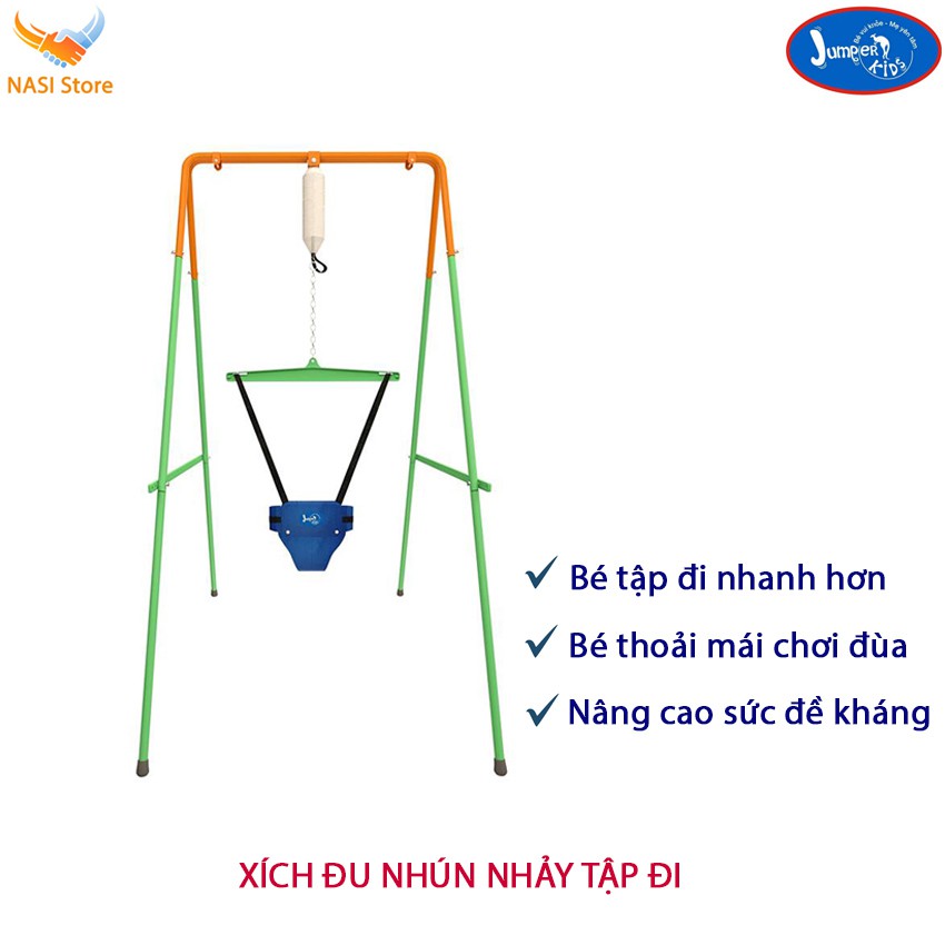 [GIẢM 50K mã BAC50KK] Combo Bộ Xích đu nhún nhảy tập đi Jumper Kids JPG101+ Ghế Xích đu đa năng tích hợp Bàn Ăn dặm