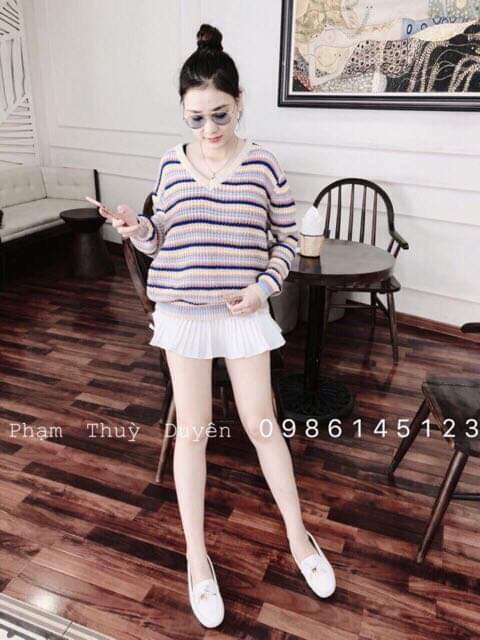 Áo len oversz hàn quốc