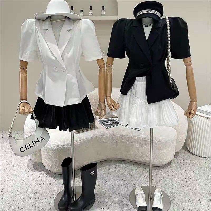 Set Áo Vest Mix Cùng Chân Váy Bồng Chiết Eo Taobao | BigBuy360 - bigbuy360.vn
