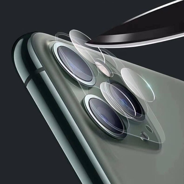 COMBO KÍNH CƯỜNG LỰC CAMERA + VIỀN IPHONE 11/11PRO/11PROMAX - TRONG SUỐT- BẢO VỆ CAMERA