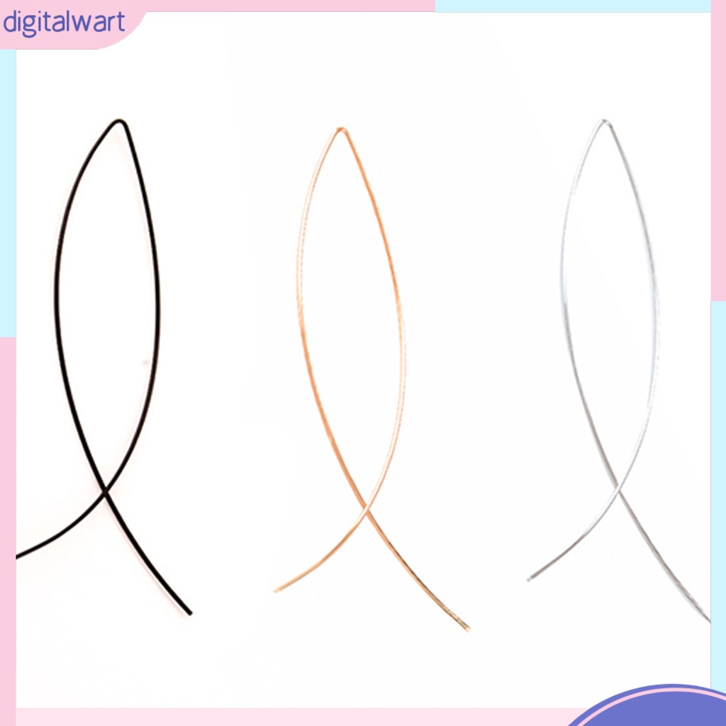 Đôi bông tai dáng dài thiết kế đơn giản cá tính dành cho nữ