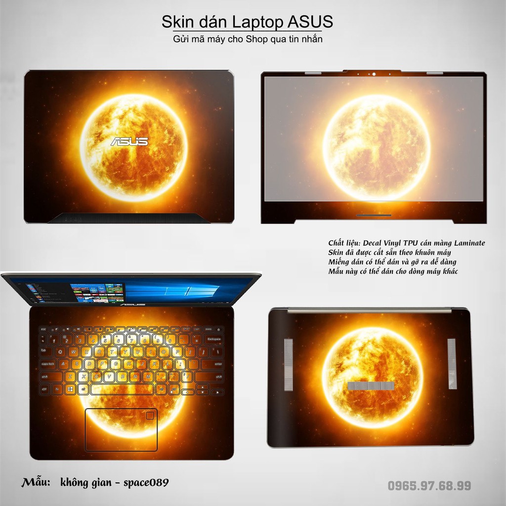 Skin dán Laptop Asus in hình không gian _nhiều mẫu 15 (inbox mã máy cho Shop)