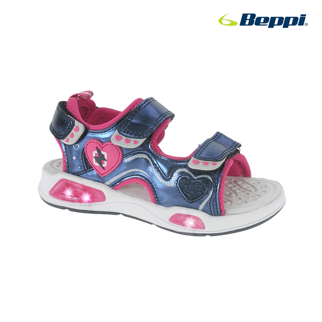 Dép Sandal Bé Gái Có Đèn LED BEPPI SDC2171490 – Navy Blue