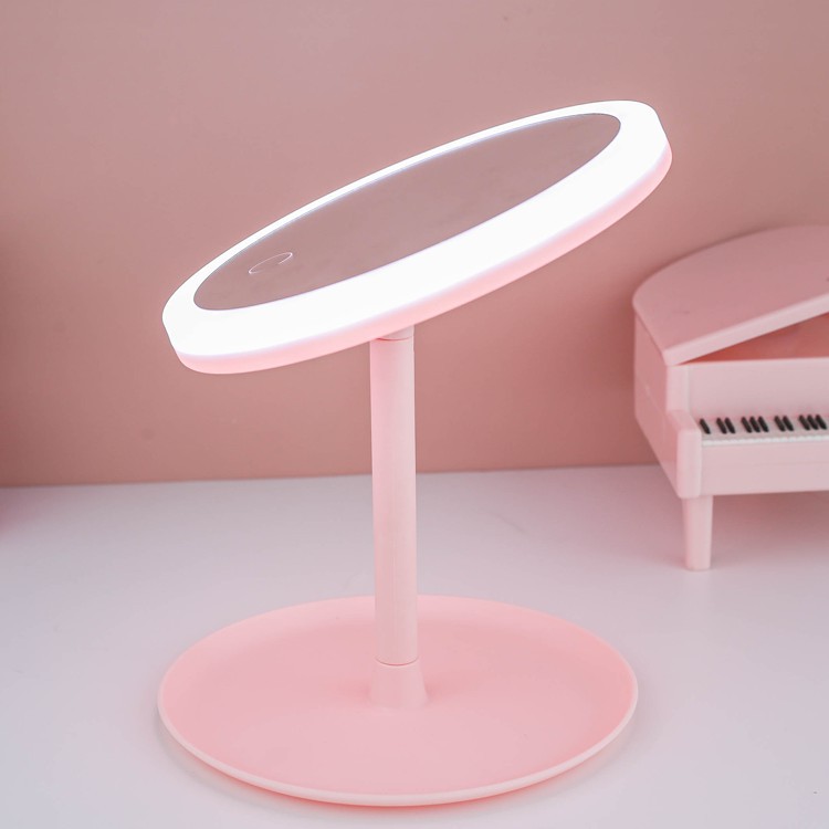 [Hàng có sẵn] Gương trang điểm để bàn cảm ứng có đèn LED - Bộ sản phẩm đa năng hữu dụng dành cho phái đẹp năm 2020