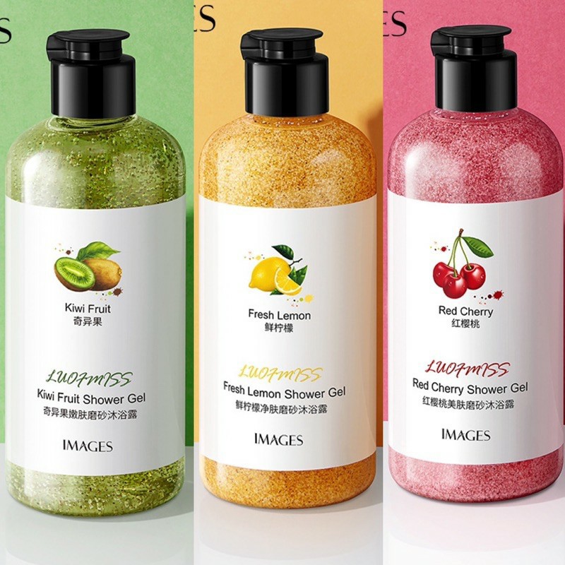Sữa Tắm Dạng Gel Có Hạt Massage Chiết Xuất Trái Cây Images 300ml